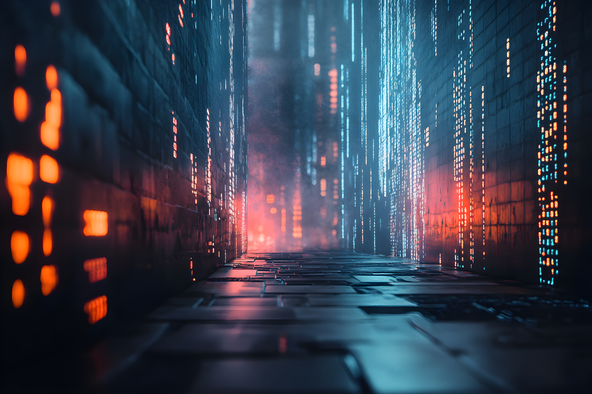 Modern office with a team working